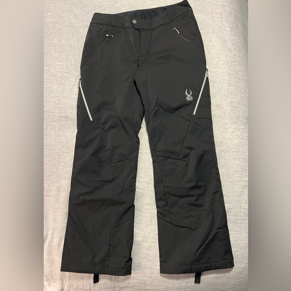 Spyder Women’s Ski Snow Pants Size 10 Black Insulated Winter